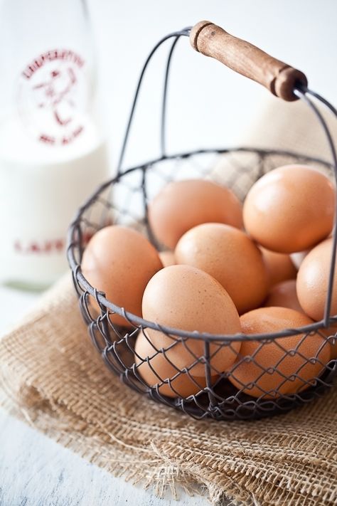 Yogurt Mousse, Raspberry Coulis, Honey Yogurt, Brown Eggs, Farm Fresh Eggs, Fresh Chicken, Egg Basket, Wire Basket, Chicken Eggs