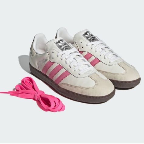 Adidas Women's Samba Og "White Lucid Pink" Size 7 Women’s Sold Out And Rare Ig1962 Comes From A Clean, Smoke Free, And Pet Free Home Adidas Shoes Women Samba, Samba Og Shoes, Samba Adidas, Adidas Sambas, Pretty Shoes Sneakers, Adidas Samba Og, Adidas Shoes Women, Shoe Gallery, Baskets Adidas