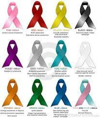 How To Make Awareness Ribbons, Mental Health Ribbon, Purple Ribbon Awareness Tattoo, Multiple Awareness Ribbon Tattoo, What Colors Represent, Awareness Ribbon, Tattoos For Dad Memorial, Aids Awareness, Awareness Ribbons Colors