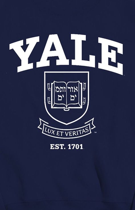 University Inspiration, Yale Law School, College Vision Board, College Motivation, Color Sweatshirt, Women Soccer, Workout Room, Dream College, University Logo