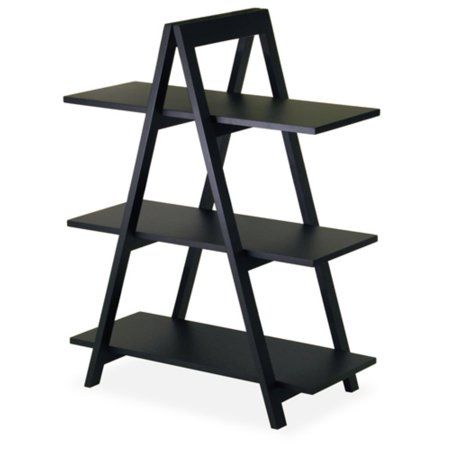 A Frame Bookshelf, Rv Redo, A Frame Cabins, Unique Shelves, Shelf Black, Frame Shelf, Etagere Bookcase, Wood Bookcase, Ladder Shelf