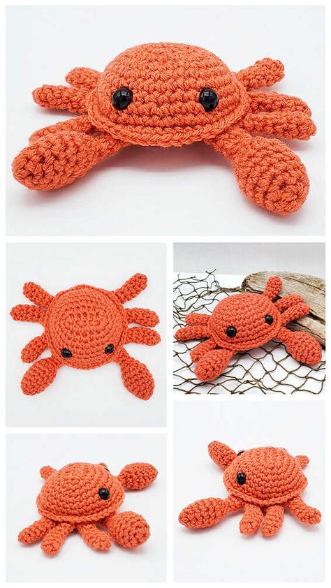 Amigurumi Crab, Amigurumi Fish, Crochet Starfish, Crochet Fish Patterns, Crochet Sea Creatures, Crochet Fish, Fish Pattern, Crochet Animals Free Patterns, Crochet Design Pattern