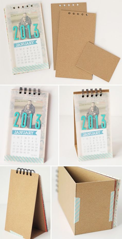 How To Bind A Calendar Diy, Mini Desk Calendar Diy, Diy Desk Calendar How To Make, Paper Calendar Ideas, Diy Calendar Binding, Diy Calendar Ideas How To Make, Calendar Diy Ideas, Diy Calendar Ideas, Calender Diy