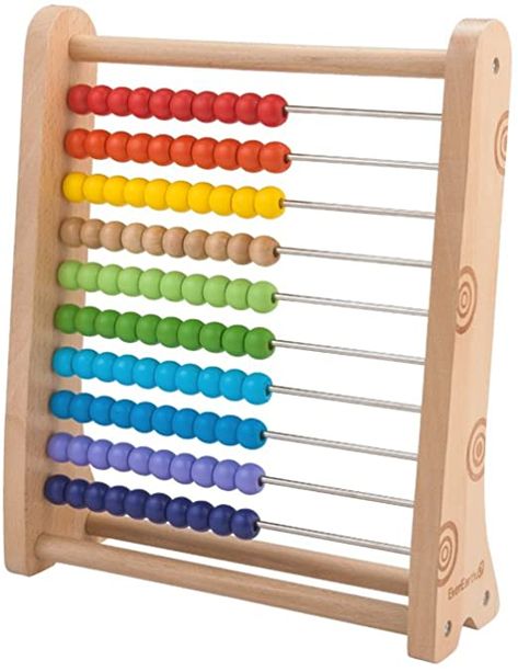 Rainbow Abacus, Learn To Count, Toy Brand, Water Based Paint, Book Box, Beech Wood, Wood Design, Egift Card, Teaching Kids