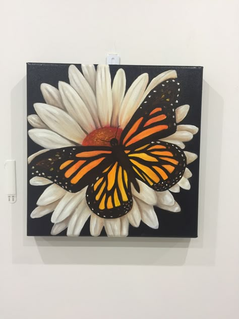 Large Butterfly Painting, Butterfly Painting Easy Acrylic, Butterfly Paintings Acrylic, Mini Canvas Drawing Ideas, Easy Butterfly Painting On Canvas, Simple Butterfly Painting, Butterfly Painting Easy, Butterfly Painting On Canvas, Butterfly Acrylic Painting