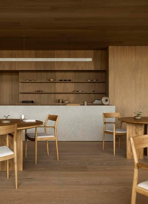 Oak Wooden Flooring, Trunk Hotel, Greenhouse Restaurant, Bar Reception, Sushi Shop, Modern Greenhouses, Cafe Idea, Hotel Gym, Japanese Minimalism