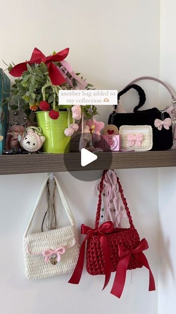 mahum on Instagram: "this might be my favourite crochet bag yet! which color would you make this? tutorial is on my yt + there are links to the ribbons i used in that video description 🧶

in this video: diy chunky crochet shoulder bag made with satin ribbons & bows (credits to @nina.new.york for starting this lovely trend!)

🏷 #crochet #crochetbag #crochetbags #crocheteveryday #crocheted #crocheting #crochetideas #crochetinspiration" Crochet Shoulder Bag, Satin Ribbon Bow, Satin Ribbons, Chunky Crochet, Satin Ribbon, Crochet Bag, My Favourite, Bag Making, Ribbon