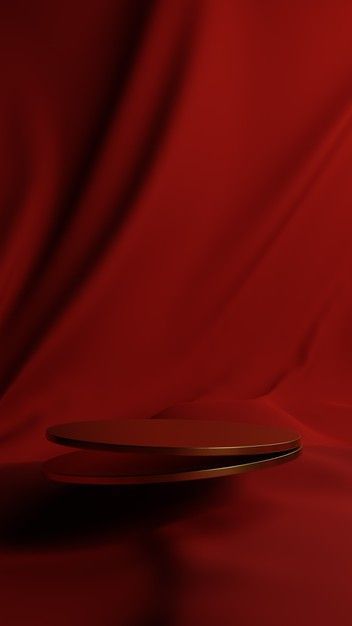 Red Podium Background, Red Background Product Photography, Red Product Photography, Jewelry Photography Tutorial, Podium Background, Red Backgrounds, Premium Background, Backgrounds Photography, Podium Design