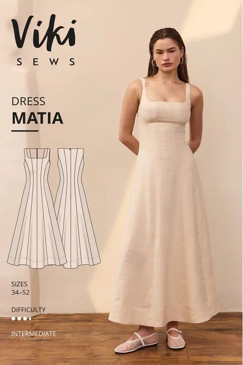 sewing patterns for women Dress Pattern Formal, Elegant Quinceanera Dresses, Pattern Formal Dress, Dress Patterns Sewing, Pattern For Dress, Summer Dress Sewing, Vintage Dress Pattern, Summer Dress Sewing Patterns, Sewing Designs