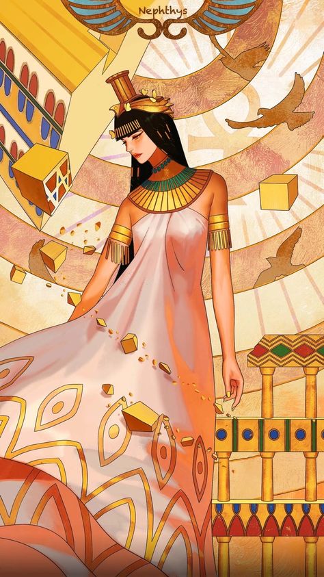 Egyptian Aesthetic, Egyptian Goddess Art, Starověký Egypt, Egypt Concept Art, Anime Egyptian, Ancient Egyptian Goddess, Egyptian Deity, Gods Of Egypt, Ancient Egyptian Gods