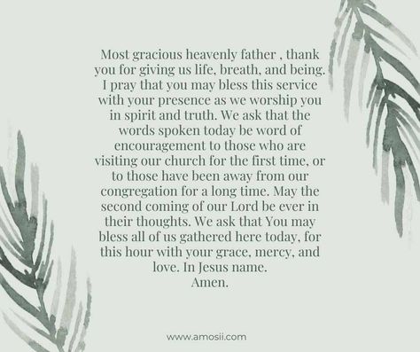 How To Do Opening Prayer In Church Service: Example Included Prayers For Church Service, Opening Prayer For Church Service, Offertory Prayer, Prayer For Finances, Prayer For Work, English Prayer, Offering Prayer, Prayer For Forgiveness, Closing Prayer