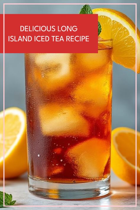 Looking to impress your friends with a cocktail that packs a punch? Try my easy Long Island Iced Tea recipe! Originating from Long Island, New York, this classic drink blends a variety of spirits to create a refreshing and invigorating concoction that resembles iced tea. With its dark color and cola base, it surprises many when they find out how strong it truly is! Follow this simple recipe for a vibrant addition to your next gathering or party and watch everyone enjoy this sensational blend. Perfect for summer afternoons or fun nights in. Long Island Ice Tea Alcoholic Drinks, Best Long Island Iced Tea Recipe, Long Island Iced Tea Recipe Best, Long Island Iced Tea Recipe Easy, Long Island Iced Tea Recipe, Long Island Iced Tea Cocktail, Dark N Stormy Cocktail, Gin And Soda, Highball Cocktail