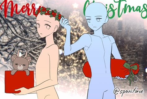 Christmas Art Base, Christmas Poses Drawing, Christmas Pose Reference, Christmas Poses, Drawing Bases, Manga Poses, Star Guardian, Art Templates, Body Base Drawing