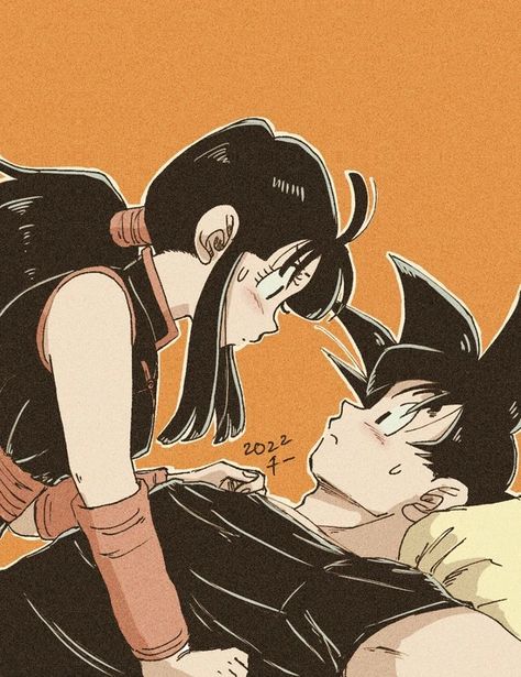 Goku x Chi Chi (GoChi) — Dragon Ball Goku X Chi Chi, Goten Y Trunks, Goku Manga, Dbz Wallpapers, Goku And Chichi, Cool Anime Backgrounds, Anime Backgrounds Wallpapers, Dragon Ball Super Manga, Dragon Ball Goku