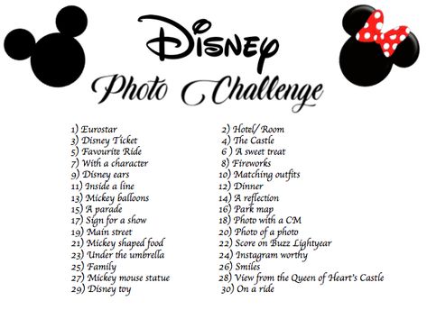 Disneyland Paris photo challenge ✔️ Disney Paris Trip Planning, Disneyland Paris Checklist, Disneyland Paris Surprise Ideas, Disneyland Paris Trip Planning, Disneyland Paris Hen Party, Disneyland Paris Bucket List, Disneyland Paris Photos, Disneyland Checklist, Disneyland Paris Photo Ideas