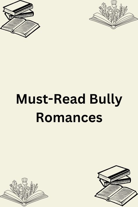 Check out some of my favorite bully romance books. Bully To Lovers Romance Books, Boarding School Romance Books, High School Bully Romance Books, Bully To Lovers, High School Romance Books, School Romance Books, Bully Romance Books, Book Recs Romance, High School Bully