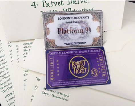 Knight Bus Ticket, Knight Bus, Bus Ticket, Bus Tickets, Hogwarts, Passenger, Harry Potter, Book Cover