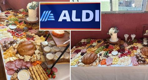 Woman's DIY Aldi grazing table saves her nearly $900 Aldi Grazing Table, Grazing Table, She Did It, Grazing Tables, Creative Display, Women Diy, Grocery List, Wooden Board, Save Her