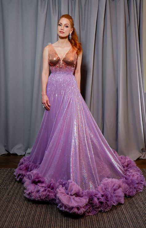 Jessica Chastain Dress, Jessica Chastain Style, Jessica Chastain Oscar, Oscar Gowns, Amy Schumer, Gucci Dress, Jessica Chastain, Celebrity Red Carpet, Academy Awards