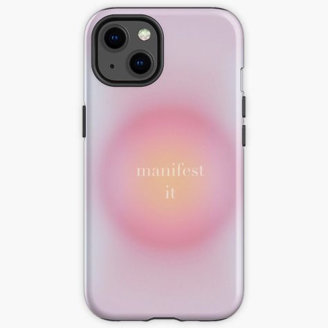 Manifest It Aura Gradient Tough Phone Case Check more at https://www.detourcase.com/product/manifest-it-aura-gradient-tough-phone-case/ Aura Phone Case, Gradient Phone Case, Unrealistic Wishlist, Aura Gradient, Pretty Iphone Cases, Pink Phone Cases, Aura, Cell Phone, Phone Case