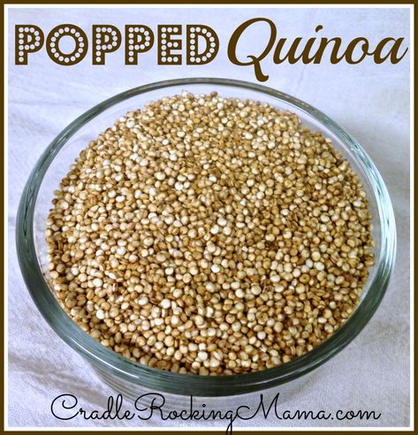 Quinoa Brittle, Popped Quinoa, Puffed Millet, Quinoa Cereal, Quinoa Recipes Easy, Toasted Quinoa, Puffed Quinoa, Making Quinoa, Vegetarian Quinoa