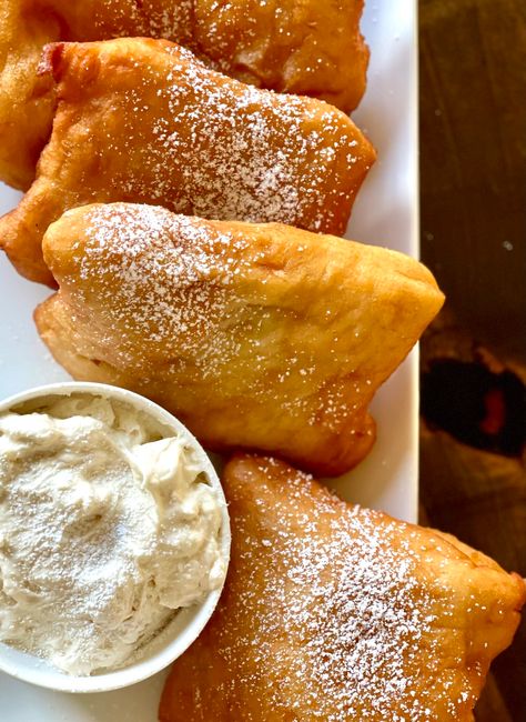 Yeast Scones, Fried Scones Recipe, Yeast Fry Bread Recipe, Fried Scones, Fried Bread Recipe, Kenyan Food, Whipped Honey, Fried Bread, Fluffy Light