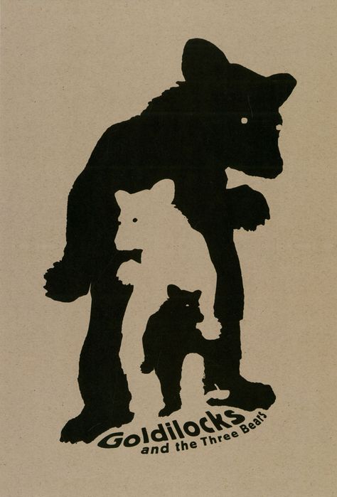 Noma Bar, Negative Space Art, Negative Space Design, Gfx Design, Goldilocks And The Three Bears, The Three Bears, American Illustration, Three Bears, Movie Posters Minimalist