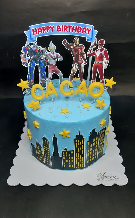 Ultraman Cake, Super Heroes Cake, Korean Cake, Superhero Cake, Cute Cakes, Super Heroes, Cake Designs, Birthday Cake, Cake