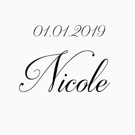 Nicole Signature Ideas, Nicole Tattoo, Tattoo Nombres, Signature Ideas, Symbols And Meanings, Name Tattoo, Beauty Hacks, Meant To Be, Writing