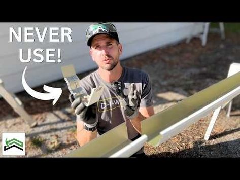 (3) DIY Guide To Installing Gutters - YouTube Metal Gutter, Diy Gutters, How To Install Gutters, Chest Workout, Home Repairs, Metal Buildings, Diy Tools, My Favorite, Repair