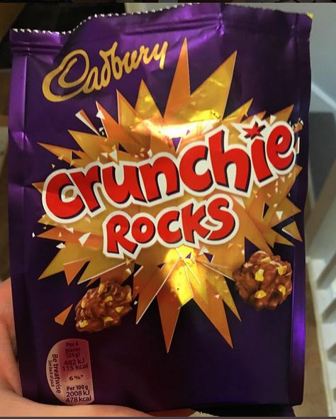 Cadbury Crunchie Rocks Cadbury Crunchie, Cadbury World, Chip Bag, Snack Recipes, Ice Cream, Chips, Candy