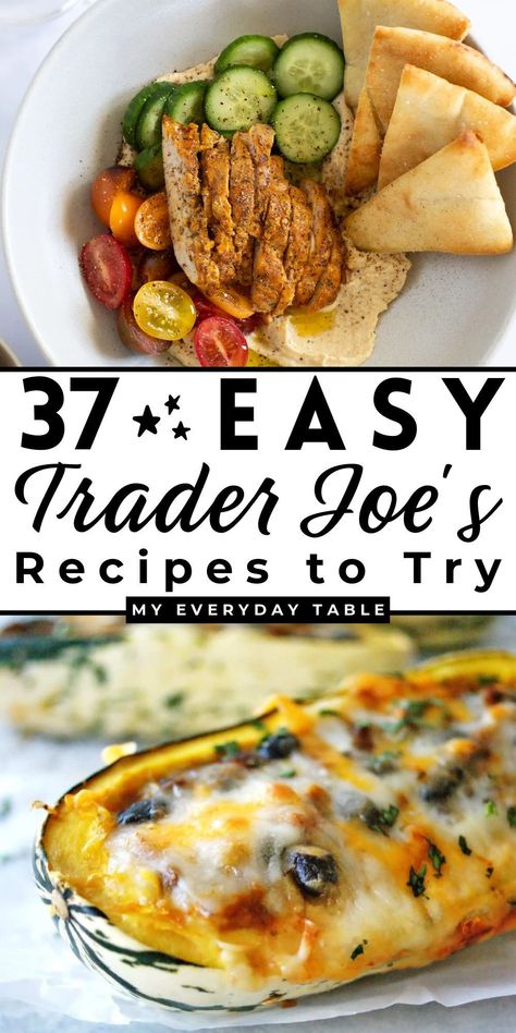 You will love these quick and easy Trader Joe’s recipes made with 10 ingredients or less! Great for meal planning, you can try one or many of these delicious recipes. They are simple, fast, and satisfying. Try them today! Trader Joes Recipes Dinner, Trader Joes Recipes Healthy, Trader Joes Food, Delicious Family Dinners, Joe Recipe, Trader Joes Recipes, Favorite Recipes Dinner, Meal Prep Bowls, Recipes To Try