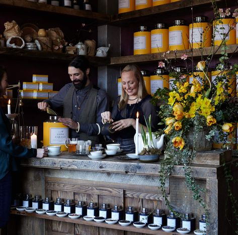 Bellocq Tea Atelier | Luxury Teas | Elevate the Everyday Bellocq Tea Atelier, Tea Store Design, Tea Space, Bellocq Tea, Home Sanctuary, Herbal Shop, Tea Restaurant, Luxury Tea, Coffee Shop Branding