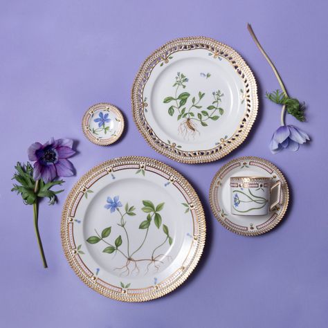 Royal Copenhagen Flora Danica has been coveted across the globe for centuries. Today the service is still bespoke and made to order. Each piece is hand painted with realistic Danish botanical representations copied from the 1761 encyclopedia Flora Danica, the species are named in script on the base of each piece. Learn more on stairgalleries.com The Fine Sale on Thursday, May 18 2023 at 11am Royal Copenhagen China, Stair Gallery, Flora Danica, Handmade Ceramics Plates, Porcelain Tableware, Nordic Living, Scandinavian Art, Royal Copenhagen, Ceramic Plates