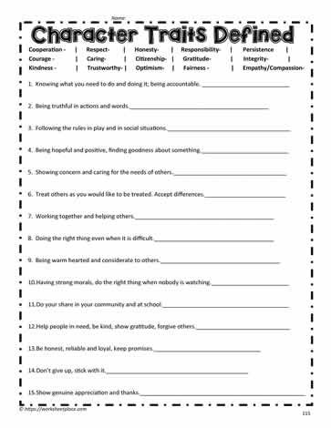 Character Trait Definitions Character Trait Lessons, Teaching Character Traits, Character Traits Activities, Character Trait Worksheets, Character Worksheets, Classroom Discipline, Teaching Character, About Character, Character Strengths