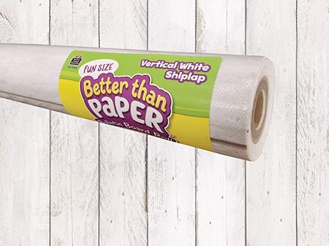 Better than Paper is the only bulletin board paper I purchase for my classroom! They have so many different patterns and colors. Rustic Bulletin Board, Refurbished Desk, Better Than Paper, Stylish Background, Bulletin Board Paper, Wall Writing, White Subway Tiles, Teacher Created Resources, White Shiplap