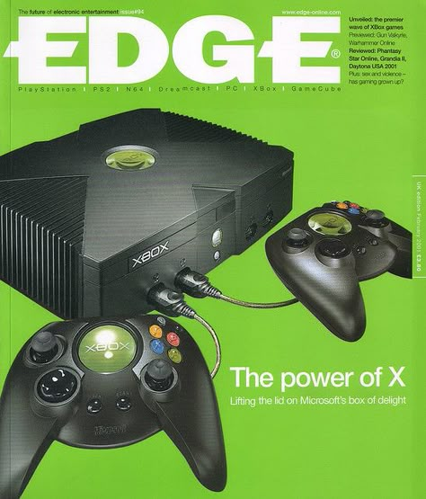 Edge Magazine, Old Xbox, Xbox Logo, Warhammer Online, Video Game Magazines, Retro Games Poster, Jet Set Radio, Original Xbox, Vaporwave Aesthetic