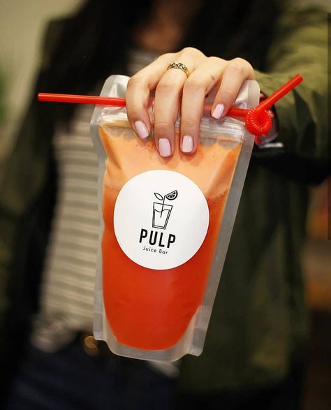 Pulp Juice Bar 🍊 on Instagram: “Juice do it ✔, @eats.with.tina did it” Juice Pouch, Juice Bar, Do It, Juice, Pouch, Bar, Drinks, Health, On Instagram