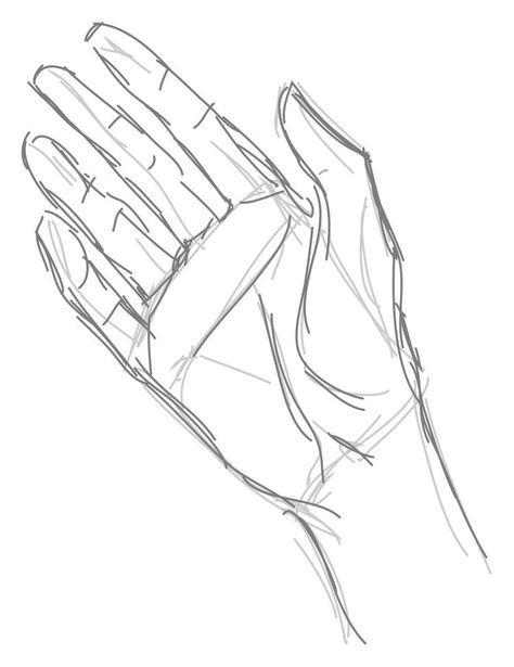 Hand Practice Reference, Fingerless Gloves Drawing, Hand Waving Drawing, Hands Up Drawing, Art Sketches Hands, How To Draw A Hand, Drawing A Hand, Drawing Of A Hand, Carcase Iphone