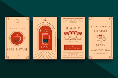 Art Deco Magazine Layout, Art Deco Layout Design, Art Deco Business Card Design, Art Deco Social Media Design, Art Deco Label Design, Art Deco Wayfinding, Art Deco Design Graphics Pattern, Art Deco Menu Design, Art Deco Packaging Design