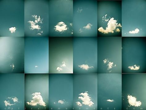 Photography Typology of clouds by Laura Jude Hathaway.: Photography Sketchbook, Gfx Design, Clouds In The Sky, Clouds Photography, 3d Street Art, Multiple Images, Sketchbook Inspiration, Photo Series, Photography Projects