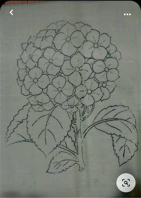 Minimal Tattoo Designs, Minimal Tattoo Ideas, Hydrangeas Art, Hydrangea Painting, Flower Drawing Tutorials, Flower Art Drawing, Beautiful Tattoo, Minimalist Tattoos, Flower Sketches