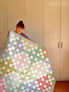 Untitled Block Quilt Ideas, Plus Quilt, Quilt Display, Block Quilt, Fat Quarter Quilt, Quilt Care, Pretty Quilt, Jellyroll Quilts, Pdf Quilt Pattern