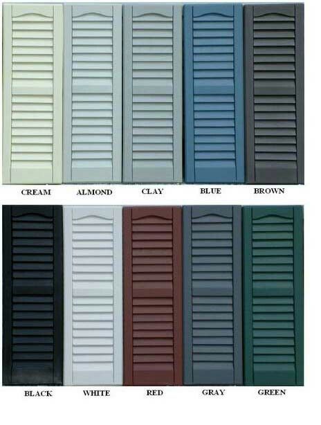 House Shutter Colors, Exterior Vinyl Shutters, Window Shutters Exterior, Tan House, Shutter Colors, Vinyl Shutters, House Shutters, Vinyl Exterior, Brick Exterior House