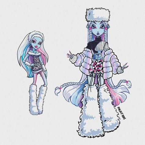 MONSTER HIGH - doll redesigns Monster High Abbey Fanart, Abbey Monster High, Monster High Fan Art, Monster High Abbey, Anime Disney, Arte Monster High, Monster High Pictures, Monster Prom, Moster High