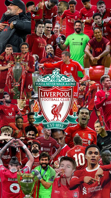 Liverpool Football Team, Liverpool Fc Team, Liverpool Football Club Wallpapers, Liverpool Wallpapers, Liverpool Team, Team Wallpaper, Premier League Football, You'll Never Walk Alone, Liverpool Football Club