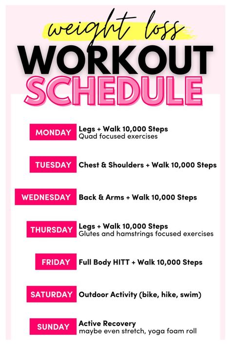 Best Workout Schedule, Weight Training Schedule, Cardio Workout Plan, 45 Minute Workout, Gym Workout Plan For Women, Weekly Workout Plans, 20 Minute Workout, Training Schedule, Workout Plan For Women