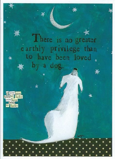 PRICES MAY VARY. Front message: There is no greater earthly privilege than to have been loved by a dog. Mini message: If you have been so lucky you have been so lucky. Blank inside so you can personalize your message. Created by Leigh Standley. Card size: 4 1/2 x 6 1/4. Includes 1 card/1 envelope. Colorful and unique, Curly Girl Cards are sure to bring a smile to anyone who receives one. Artwork and sentiments created by the ever-talented Leigh Standley. Enjoy! Miss My Dog, Pet Sympathy Cards, Dog Quotes Love, Dog Heaven, Pet Sympathy, Dog Canvas, White Dog, Curly Girl, Pet Loss