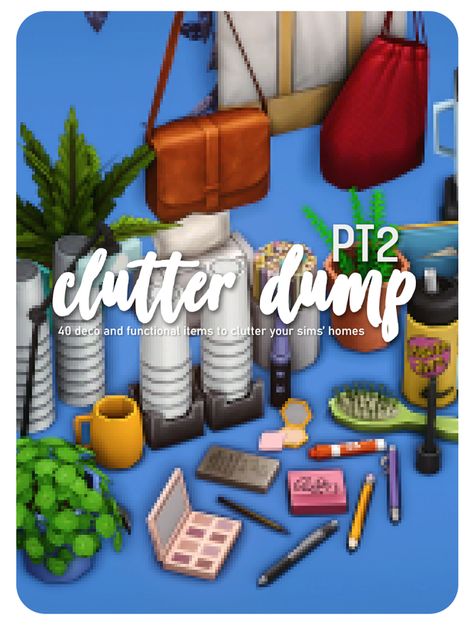 clutter dump pt2; 40 more deco clutter items 📔 | simkoos on Patreon Sims 4 Mm Clutter, Sims Wall Decor Cc, Sims 4 Build Cc Bedroom, Sims 4 Cc Bedroom Clutter, Sims4 Decor Cc, Sims 4 Kids Furniture Cc, Sims 4 Bedroom Clutter, Ts4 Cc House, Sims 4 Dorm Cc