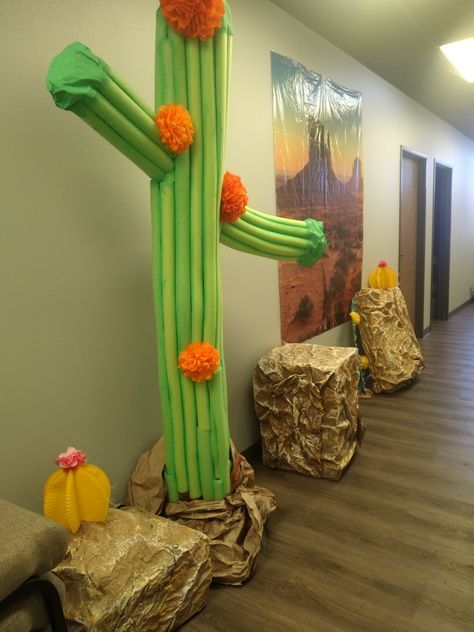 Vbs Wonder Junction, Monumental Vbs 2022 Decorations, Desert Vbs Decorations, Wonder Junction Vbs 2025 Decorations, Wild West Vbs Decoration, Western Vbs Decorations, Wonder Junction Vbs, Wonder Junction Vbs 2025, Pool Noodle Cactus